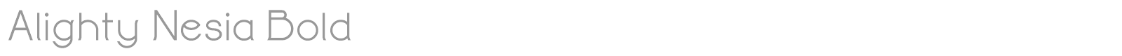 Alighty Nesia font preview